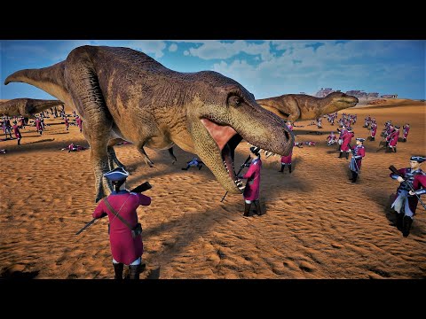 Tyrannosaurus Rex Vs British Military l Ultimate Epic Battle Simulator 2  UEBS2