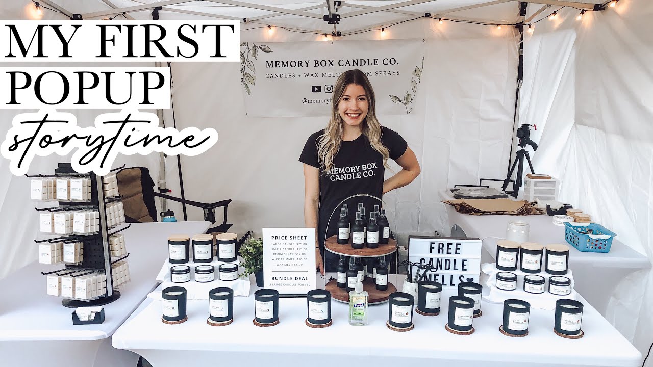 STORYTIME: My First Experience Selling My Candles In Person At A Popup Event | How Much Did I Make?