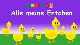 Kinderlieder zum Mitsingen - Alle meine Entchen (KIDDYBOX.TV)