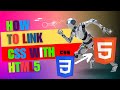 how to link css file to html file document | link css in htm | link html to css visual studio code