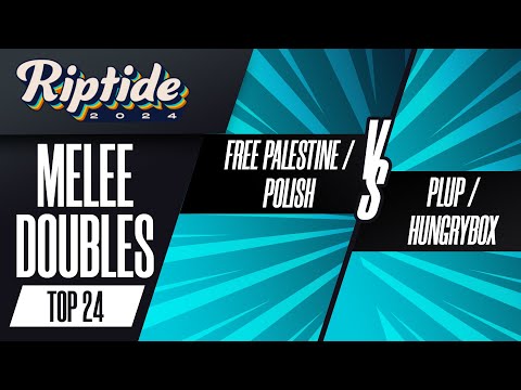 Free Palestine/Polish vs Plup/Hungrybox - Riptide 2024 - Melee Doubles - Top 24