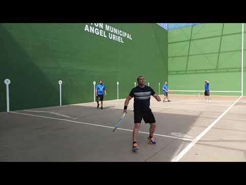 FRONTENIS-Máster de bola lenta de Aragón - CUARTOS Monty - Tarek M VS Eliseo A - Santi E PARTE 1