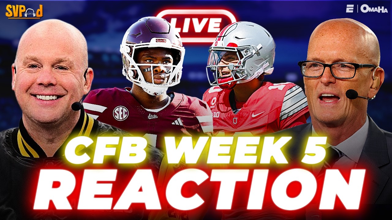 CFB Week 5 REACTION! SVP & Stanford Steve talk Ohio State-Iowa, Alabama-Mississippi State | SVPod