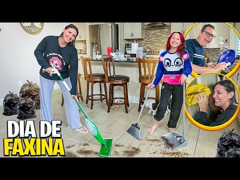 ROTINA DA MANHÃ FAXINA DIA DE DOMINGO NOS ESTADOS UNIDOS - Família Valentina Pontes