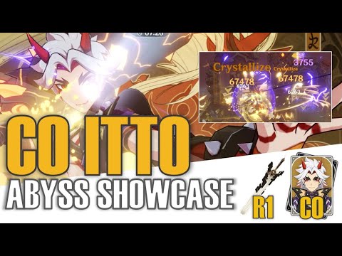 C0 Itto R1 Unforged Abyss Floor 12 | No Gorou Arataki Itto Showcase | Raiden Itto Duo DPS