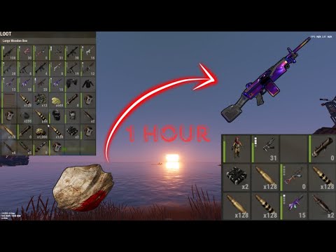 Rust - Rock to M249 in ONE hour | INSANE Snowball