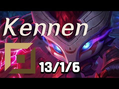TOP Rank KR Challenger Kennen vs Malphite Patch 12.14