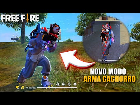 JOGUEI O NOVO MODO MAIS ESTRANHO DO FREE FIRE COM A DOZE DO SHIBA!!