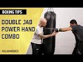 BOXING BASICS - How To Throw A Double Jab Power Hand Boxing Combination | Training & Technique