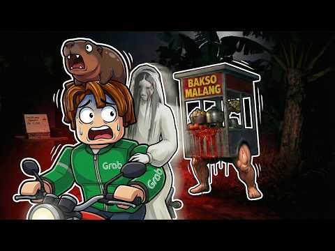หลอน เมื่อต้องขับ grab ส่งก๋วยเตียวกะดึก Roblox  🏍️🍜😱😱😱