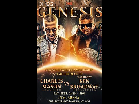 Charles Mason (c) vs Ken Broadway / HOG Crown Jewel Title Ladder Match / HOG Genesis 2022 / WWE 2K22