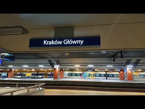 4K Kraków, Dworzec Główny, wjazd windą 1/2. Kraków Main station, entering by lift