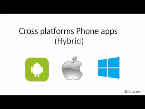 &#x202a;1- Cross platforms Phone apps (Hybrid) مقدمة عن&#x202c;&rlm;