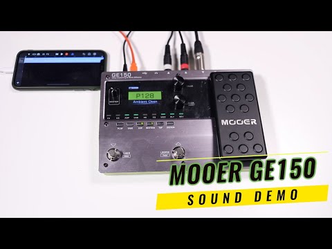 MOOER GE150 - Sound Demo (no talking) - Amp Modelling & Multi-Effects Pedal Review (Amp & Direct)