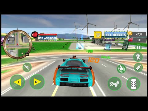 Excavator Robot Car Game Dino - Android Gameplay #2