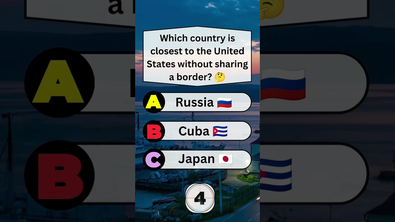 99% Get This Wrong 😳 Closest Country to USA? 🌍🇺🇸