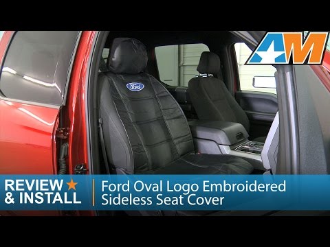 1997-2016 F-150 Ford Oval Logo Embroidered Sideless Seat Cover w/ Head Rest Review & Install