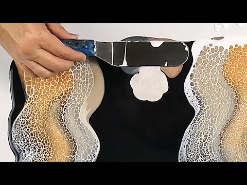 METALLIC WAVE - Acrylic Pouring Extreme Sheen