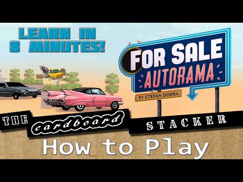 HOW TO PLAY For Sale Autorama (Eagle-Gryphon Games) | Quick Start Tutorial | The Cardboard Stacker