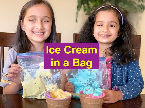 Homemade Ice Cream in a Bag- Prapti and Opal