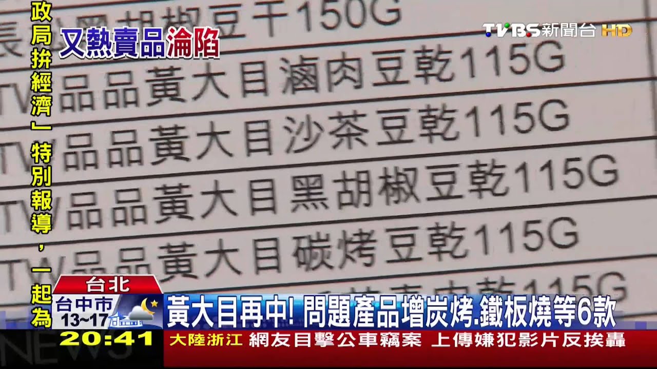 黃大目再中!問題產品增碳烤 鐵板燒等6款