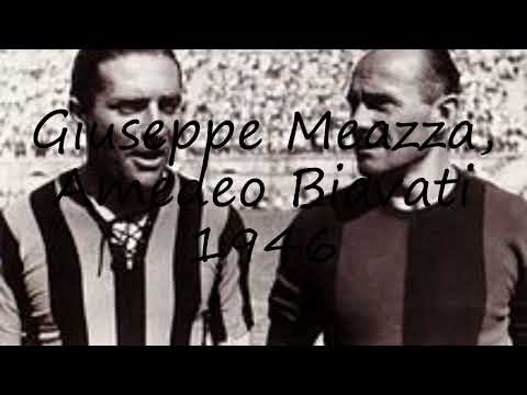 How to pronounce Giuseppe Meazza, Amedeo Biavati 1946 in Italian?