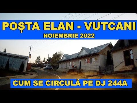 Drumul Posta Elan - Vutcani - Sat Rosiesti VASLUI DJ 244A noiembrie 2022