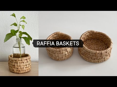 DIY Coiled Basket using Raffia