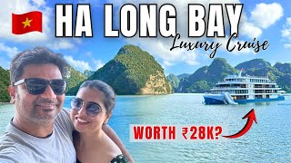 Halong Bay Cruise 2 Days 1 Night | Detailed Review | 🇻🇳 We SPENT ₹28K ($320) on Halong Bay Cruise