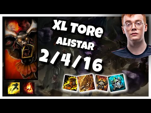XL Tore Alistar SUPPORT (2/4/16) vs THRESH Gameplay Replay - Patch 10.19