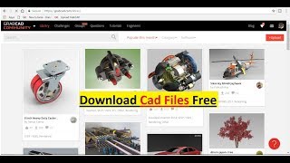 Download Free 3D Cad Files from Grabcad