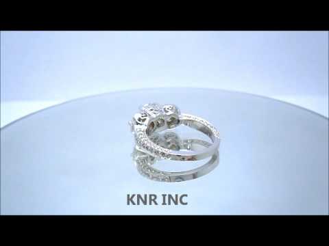 ROUND DIAMOND ENGAGEMENT RING ANTIQUE 2.19CTW - KNR INC - 214