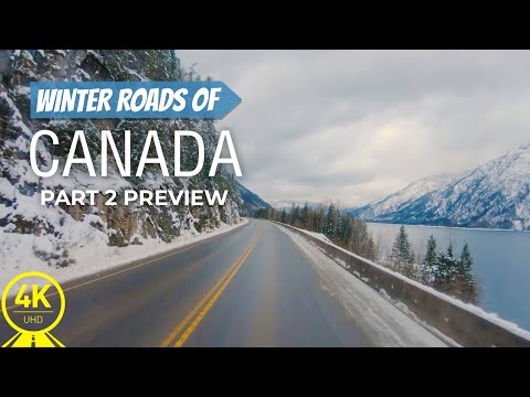 Winter Roads of Canada in 4K - Scenic Drive Video - Part #2 - Short Preview