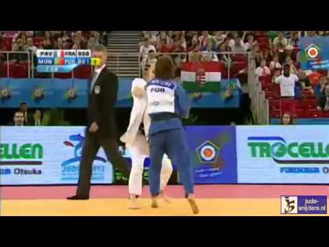 Judo 2013  European Championships Budapest: Pavia (FRA) - Monteiro (POR) [-57kg] semi-final