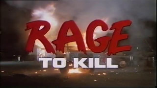 Rage To Kill 1986 VHS Promo R16