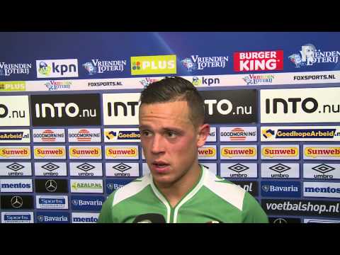 Doelpuntemaker Giovanni Korte na de 2-2 in Breda