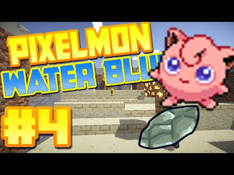 Minecraft Pixelmon Water Blue Edition Ep. 4 - "Mt Moon!" (Pokemon Fire Red)