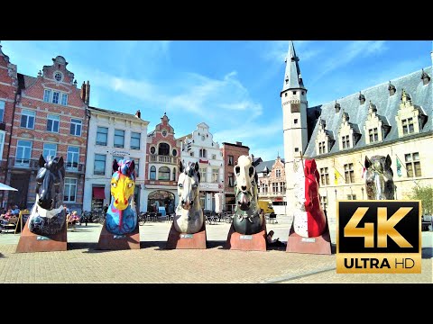Dendermonde 🇧🇪 Belgium 🇧🇪 4K 60fps beautiful beguinage 4K UHD