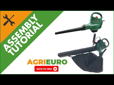 Bosch Universal Garden Tidy 3000 Leaf Blower and Vacuum - Assembly tutorial