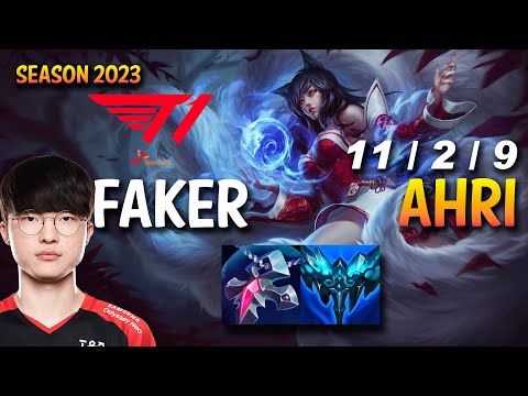 T1 Faker AHRI vs ZOE Mid - KR Ranked
