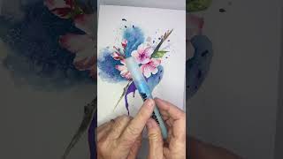 You will LOVE this, a masking watercolor pen is my SECRET tip for small lines and details🌸