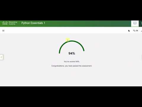 Cisco Python Essentials Final Test Solutions