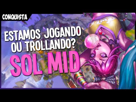 JOGANDO OU TROLLANDO A PARTIDA? | SOL(SUNNA) MID (Ranked Conquista Smite Brasil) ft. Zurigui