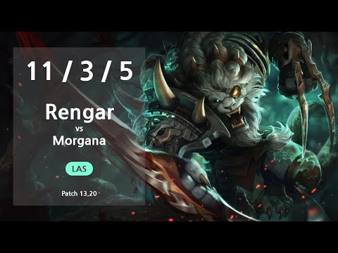 Rengar Jungle vs Morgana - LAS Master Patch 13.20