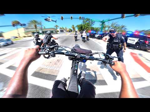 I Hosted The CRAZIEST ILLEGAL E-Moto Rideout (COPS CALLED)