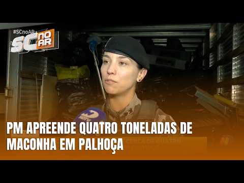Quatro toneladas de maconha são apreendidas pela PM em Palhoça