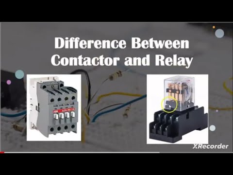 Difference Between Contactors and Relays