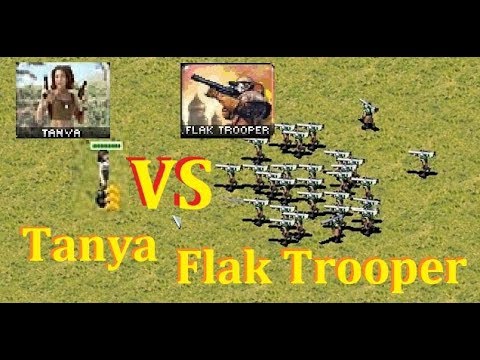 How many 𝐅𝐥𝐚𝐤 𝐓𝐫𝐨𝐨𝐩𝐞𝐫𝐬 can 𝐓𝐚𝐧𝐲𝐚 stop? - RedAlert 2 Yuri's Revenge