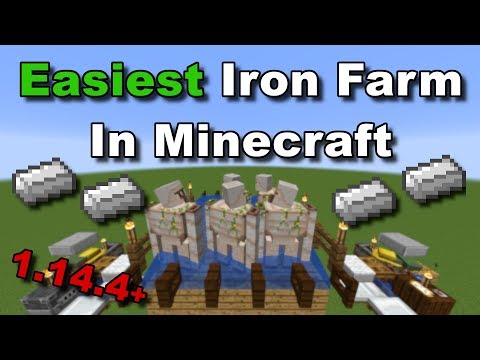 (1.16+) EASY & COMPACT Iron Farm In Minecraft! (Very Easy To Make!) - Minecraft Tutorial