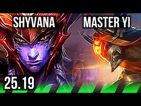 SHYVANA vs MASTER YI (JGL) | Legendary | EUW Diamond | 25.19